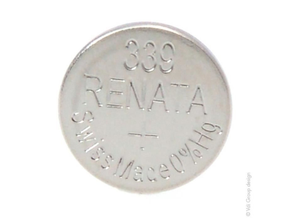 Bateria Botão de Óxido de Prata Renata 339 1 55V 11Mah Blisters X 1-Renata / Swatch Group
