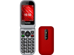 Telemóvel Sénior TELEFUNKEN S450 Cosi (2.8'' - 32 MB - 32 MB - Vermelho)