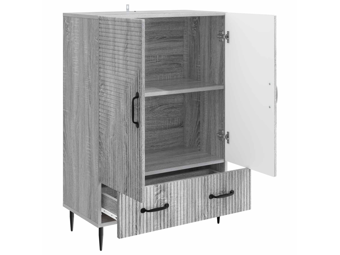 Buffet MAISON EXCLUSIVE Sonoma Cinzento 66x34,5x95 cm Derivados de Madeira