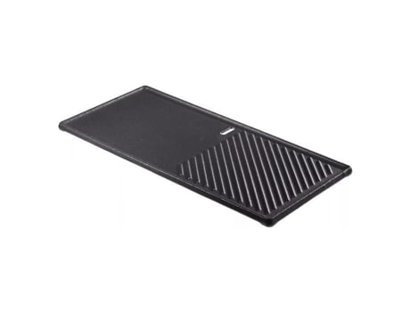 Placa De Ferro Fundido Esmaltada Para Churrasqueira A Gás Boston Enders 20,5 X 43 X 1,5 Cm Preto