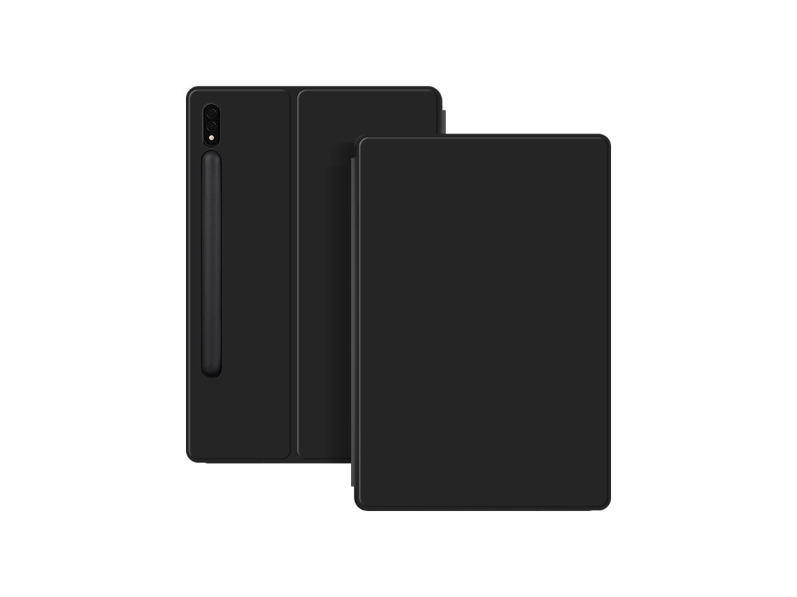 Capa Protetora Magnética De Couro Para Samsung Galaxy Tab S8 2020 Na Cor Preta Yunzii