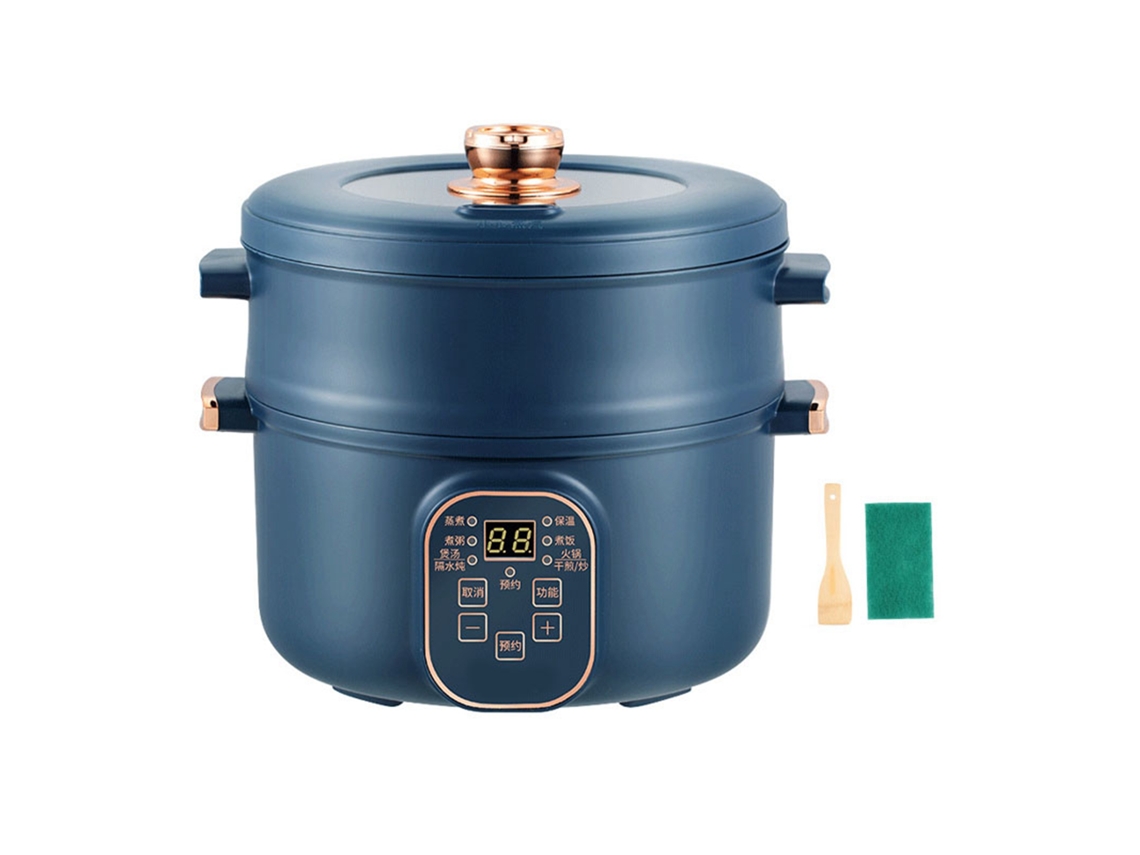 Panela Elétrica Portátil 2,8l 1000w Multifuncional Mini Cooker para Cozinha Dormitório | S/MARCA