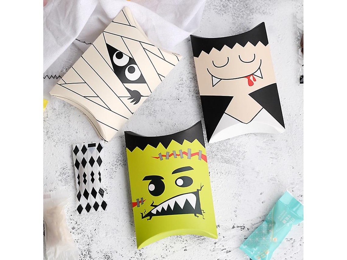 40 Unidades de Caixa de Doces Engraçada de Halloween para Decorações de Halloween ALLINLESS
