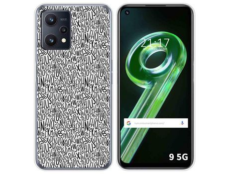 Capa para Realme 9 5G TUMUNDOSMARTPHONE Desenhos Letras Multicor