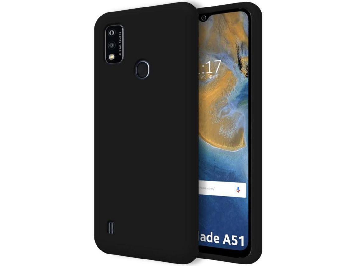 Capa para ZTE Blade A51 TUMUNDOSMARTPHONE Silicone Líquida Preto