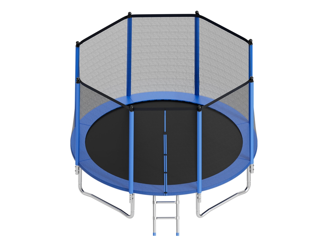 Trampolim Para Exterior Succebuy 366 X 256 Cm Cama Elástica Para Crianças Postes Retos