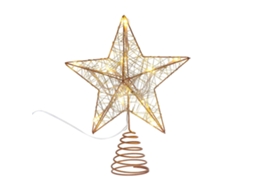 Enfeite De Natal Em Forma De Estrela De Ferro , Brilhante, Pacote Com 1 Unidade Olysi Shop (25 X 20 X 5 Cm)
