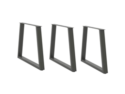 Vidaxl Pés para Mesa de Jantar em V, 3 Peças, Antracite, 70x Cm, Aço (72 73,3)