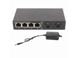 Conversor Fibra Ethernet LAXISCREED 2/4 Portas