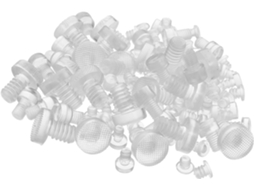 Shineofi 100-protetores De Pés Móveis, Anticolisão, Silenciosos, Transparentes Em Pvc, Para Gavetas E Armários De