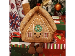 (casa De Gengibre De Natal 25cm) Brinquedo De Pelúcia, Almofada Para Sofá