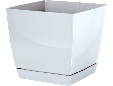 Vaso  Coubi Square P (Branco - 21 x 21 x 19.2 cm)