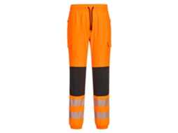 Calças De Treino Jogger Desportivas De Alta Visibilidade Laranja E Preto / Xxl