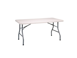 GARBAR Mahler Mesa Rectangular Dobrável Interior e Exterior 152X76 Cinza
