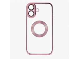 Capa Skyhe Para Apple Iphone 16 Chrome Ret Rose Gold