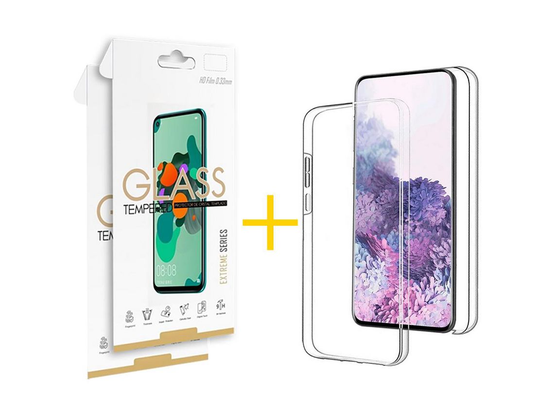 Pack 2 Películas 2.5D + Capa SKYHE para Samsung Galaxy A73 5G Dupla 360º Transparente Clear