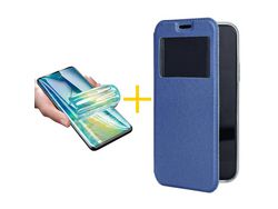 Pack 1 Película + Capa SKYHE para iPhone 13 Gandy Flip Cover Azul