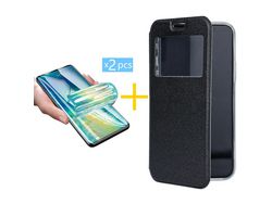 Pack 2 Películas + Capa SKYHE para iPhone 13 Gandy Flip Cover Preto