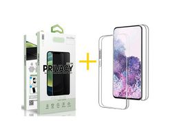 Pack 1 Película Anti-Spy + Capa SKYHE para Samsung Galaxy A13 4G Dupla 360º Transparente Clear