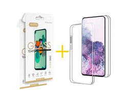 Conjunto 2 x Película de Vidro Temperado 2.5D + Capa Accetel Apple iPhone 14 Pro Dupla 360º Transparente Clear