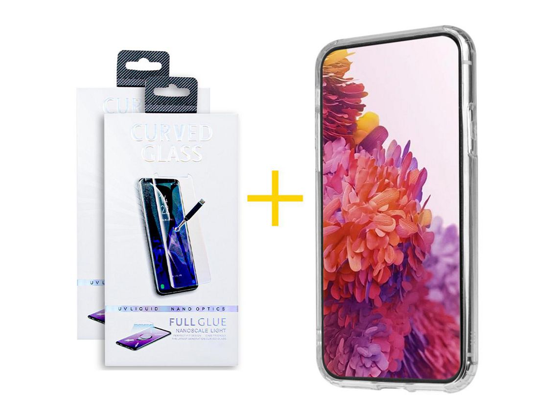 Conjunto 2 x Película de Vidro Temperado Anti-Estático + Capa skyhe Apple iPhone 14 Pro Max Gel Reforçado Transparente Clear