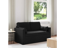 Vidaxl Sofá Preto 139 X 78 X 80 Cm Tecido