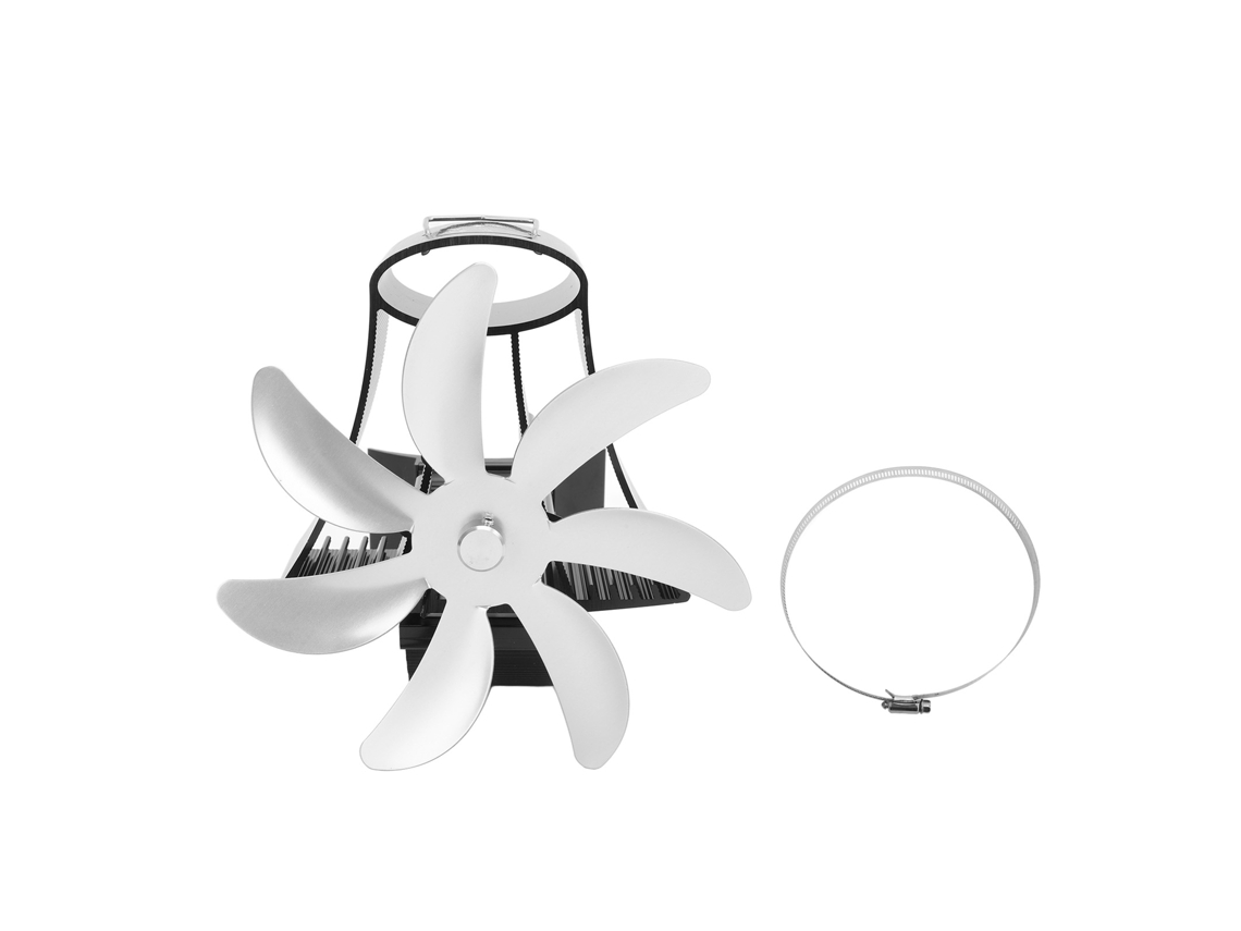 Ventilador de Estufa LAXISCREED 7 Lâminas Magnético Prata