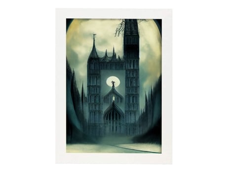 NACNIC Westminster Jogando No Estilo De T Burton Ilustrações De Monumentos Cidades Países Inspirados Na Arte Gótica E Escura Designa4 Marco Blanco