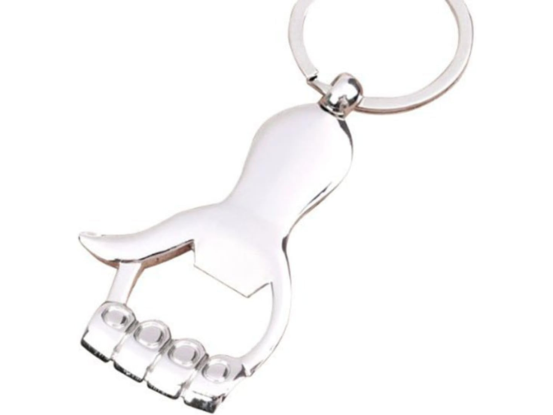 Abridor De Garrafas Silver Palm Com Chaveiro Para Bares