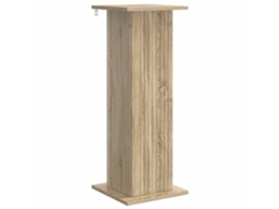 Conjunto 1 Suporte Moderno Para Plantas Vidaxl Castanho Derivados De Madeira (30,5 X 30 X 80,5 Cm)