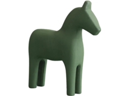 Figura de caballo de madera tallada a mano por GOKOCO, adorno rústico para mesa y estantería.
