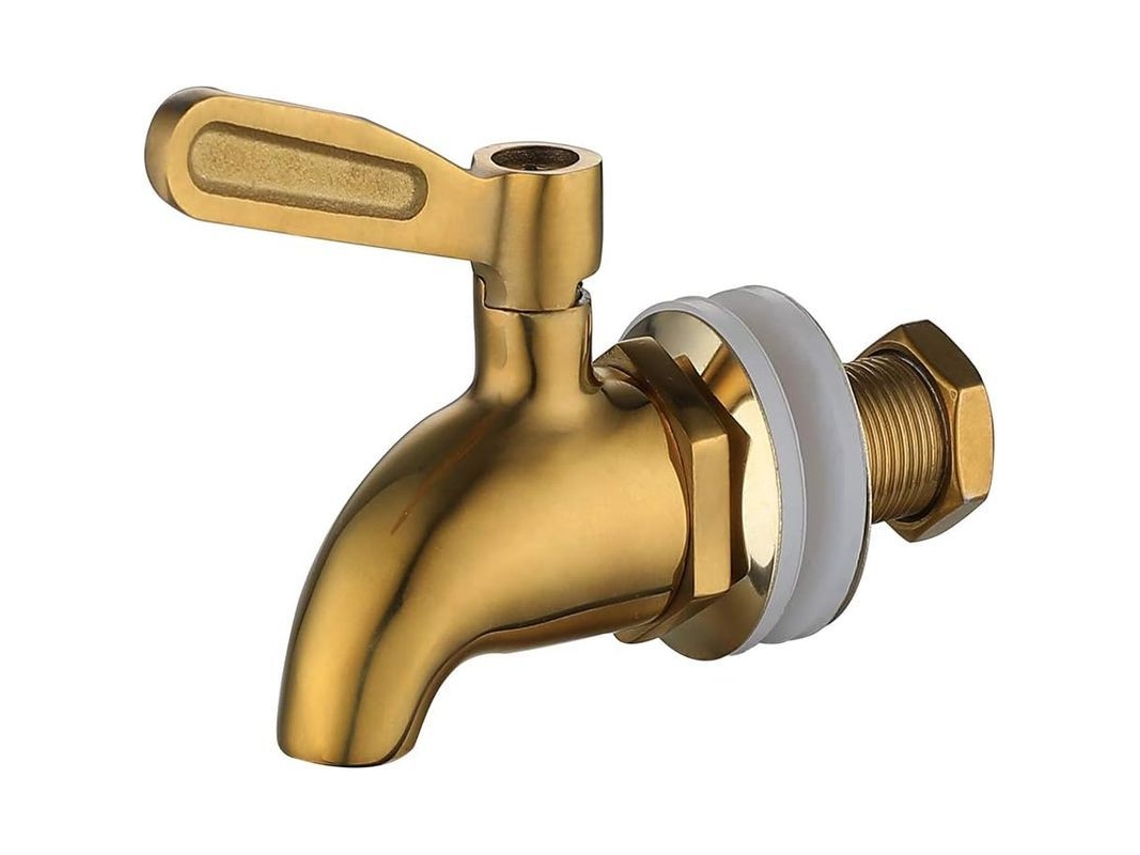 Dispensador De Água Giratório De Aço Inoxidável 304 Para Suco, Cerveja E Bebidas (ouro, 16mm)
