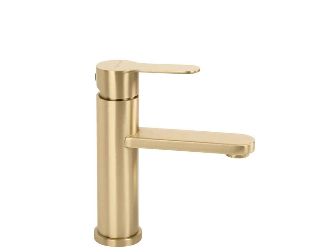 Grifo de Lavabo REA Arcos Brush Gold Low 9,8 X 20 X 18,5 Cm