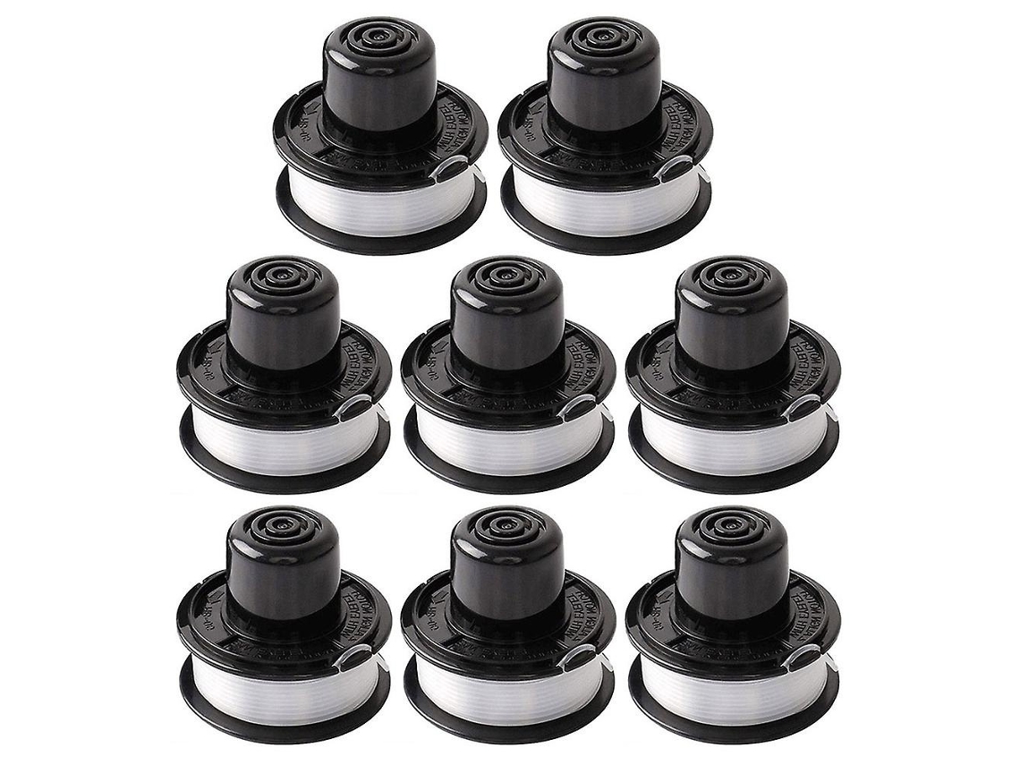 Compatível com Black+decker Rs 136 bkp, Kit com 8 Carretéis de Fio para Aparador de Grama AQUAFORGE