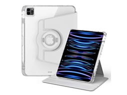 Capa Hengrongshen para iPad Air 11 (2024), capa para iPad Pro 11 (2020), iPad Air (2022) e iPad Air (2020) com suporte de acrílico, cinza (2025)