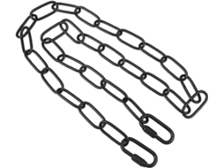 Luminária Pendente Com Corrente De Ferro Preta, Durável E Versátil,