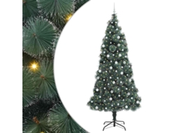 Conjunto 1 Árvore De Natal Artificial Vidaxl Verde Plástico (240 Cm)