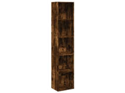Bookcase, Bookcases Vidaxl Marrom Madeira Processada (n/a)