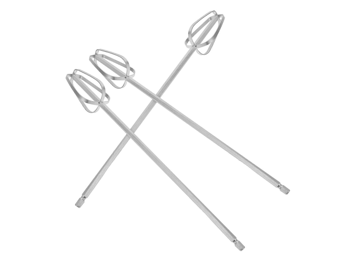Conjunto De 3 Batedores De Aço Inoxidável Para Batedeira Manual Com Haste Alongada Para Mistura Precisa E Substituição Do Batedor De Arame.