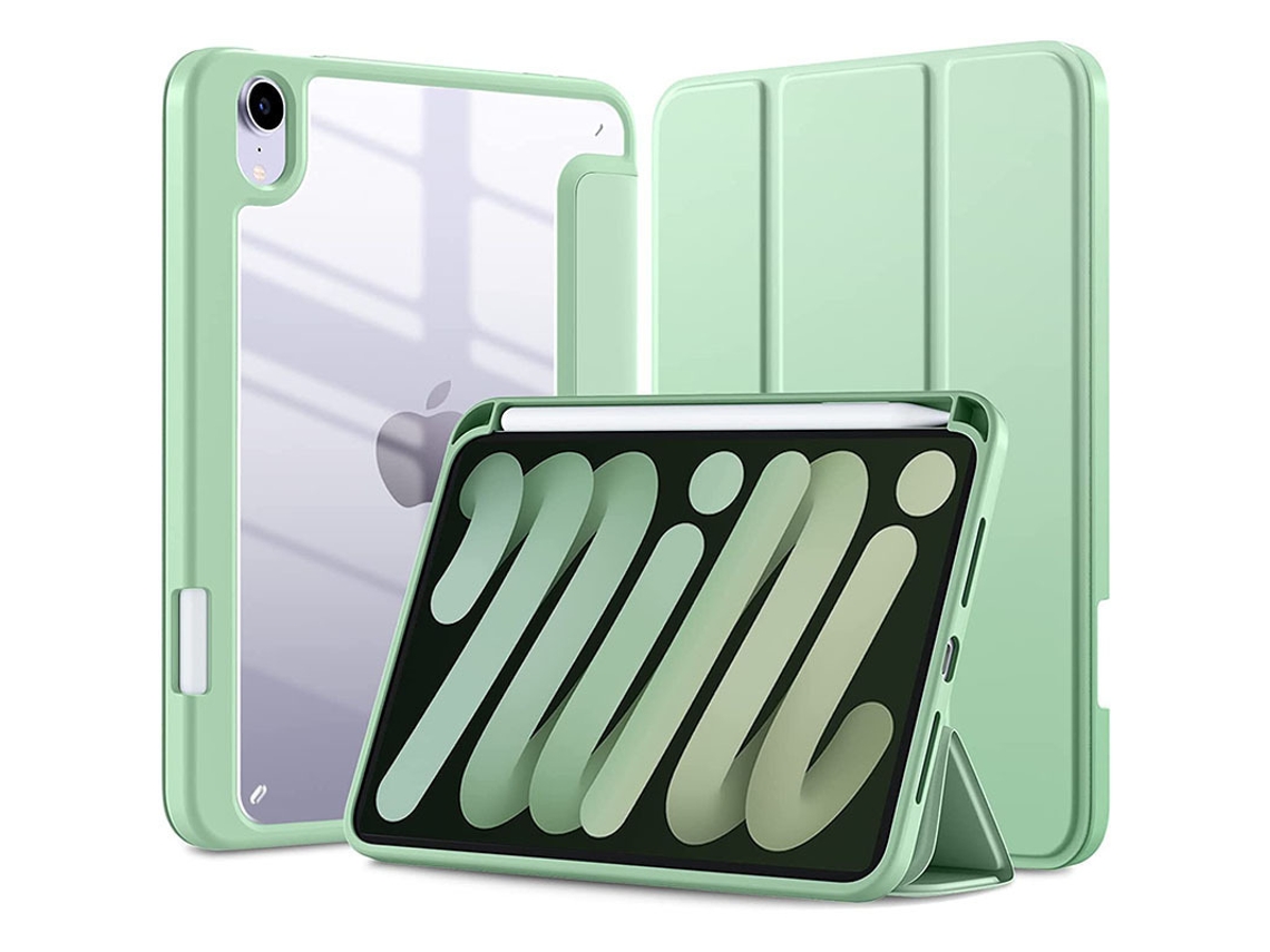 Capa Acrílica Com Slot Para Caneta Para O Novo Ipad 11ª Geração 11 Polegadas (2025) Verde Matcha Sfushos (a16)