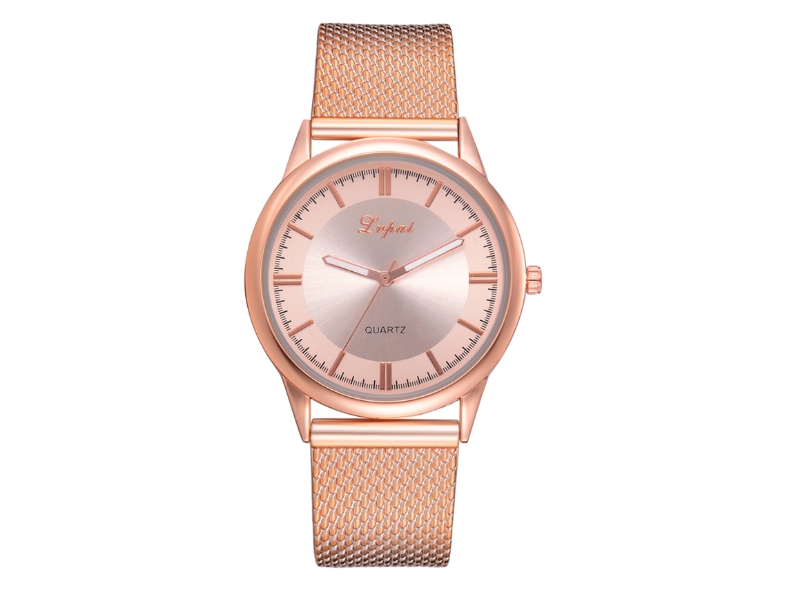 Relógio de Pulso Feminino de Moda com Pulseira de Silicone Mostrador Redondo Lvpai