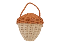 Cesta Decorativa De Rattan Laxiscreed Com Tampinha Para Armazenamento Elegante