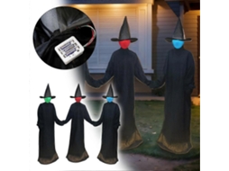Bruxas De Halloween Com Luzes Coloridas Para Decorar O Halloween Ly Ebike