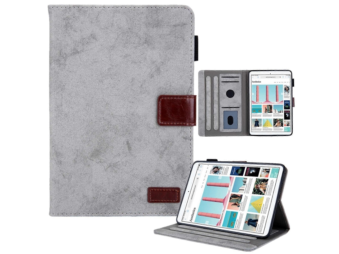 Capa de couro inteligente Webake Fabric com contraste para iPad Mini 6/Mini 2024