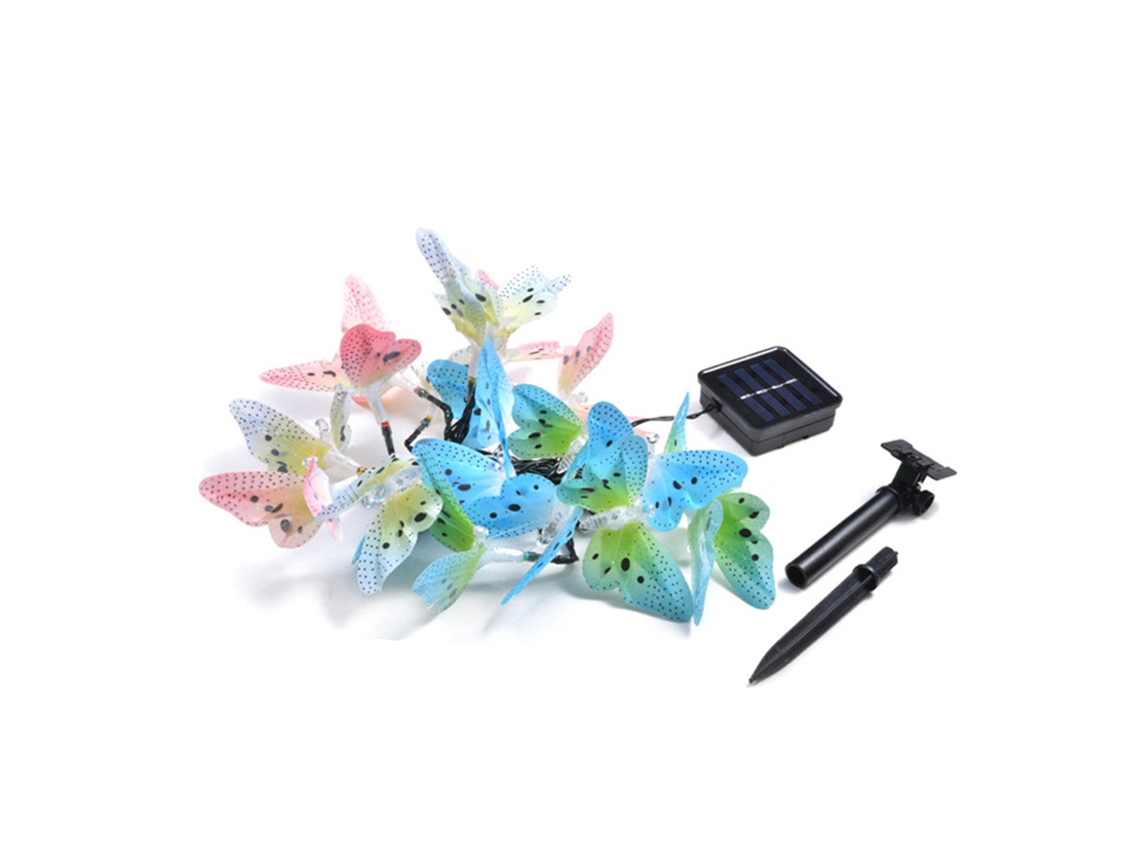 Luzes Decorativas em Cordo Solar com 12 Leds | S/MARCA
