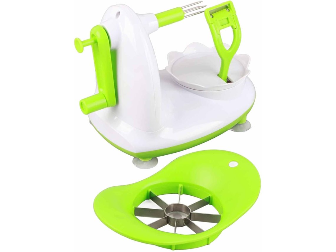 Descascador De Frutas Manual Com Lâmina, Em Abs E Pc, Remove Cascas Finas, Possui Base Com Ventosa Para Maçãs, Peras E