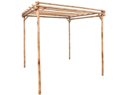 Pergola VIDAXL Brown Bamboo (170 x 170 x 220 cm)
