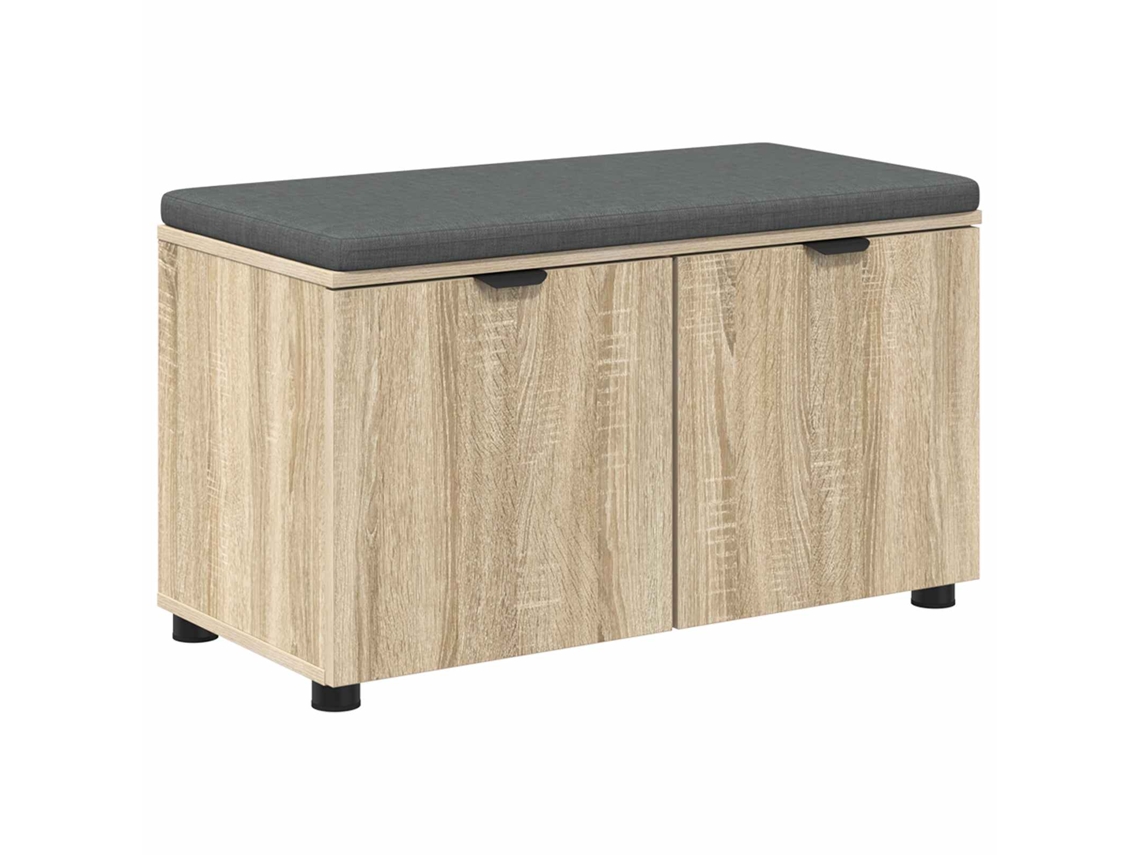 Banco Interior | Banco De Hall Com Almofada Carvalho Sonoma 80 X 38 X 46 Cm