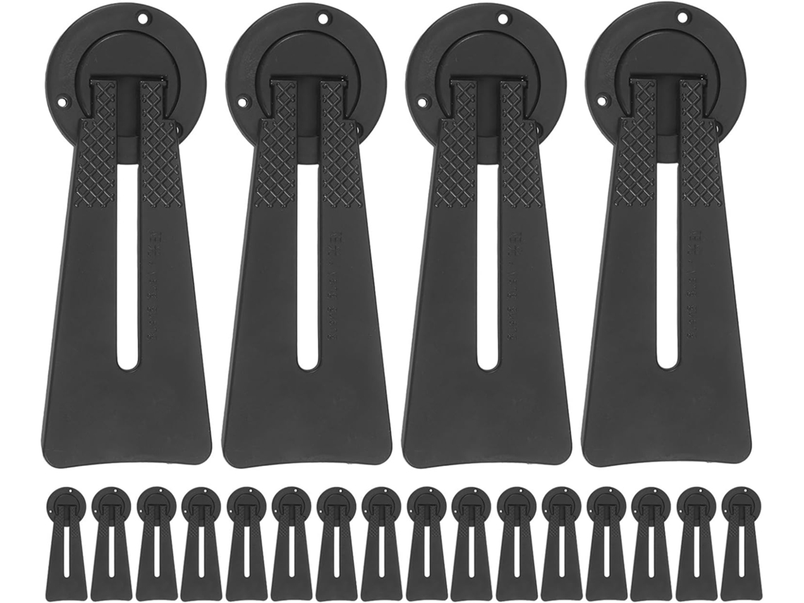 Gadpiparty Support Photo De Bureau En Plastique Noir 20pcs Dos De Chevalet Fácil De Instalar Para Quadros