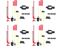 Conjunto de 4 Peças para Carros RC: Bagageiro, Guincho SFUSHOS
